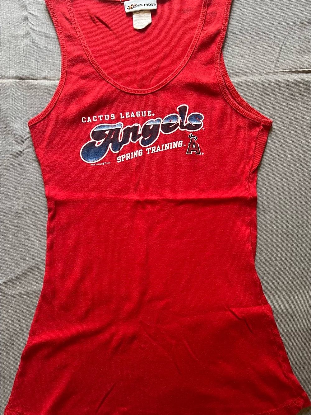 Angels Cactus League Women's Red Tank Top - Spring Training